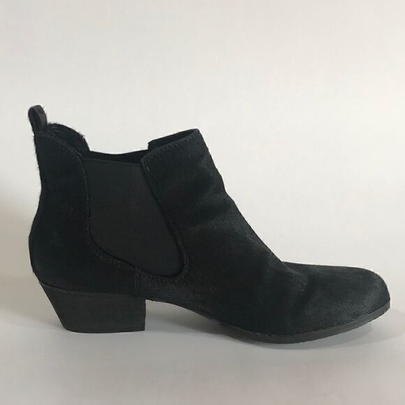 Vince Camuto Black Pony Ankle Booties - Picture 4 of 7